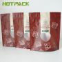 Reusable food grade custom print stand up zipper snack food pouch bag packing chocolate brownie