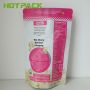 Custom matte surface heat sealed foil mylar stand up edibles food pouch popcorn bags