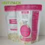 Custom matte surface heat sealed foil mylar stand up edibles food pouch popcorn bags