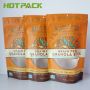 Wholesale plastic food packaging doypack stand up pouch bag with clear window for nut/dried fruit