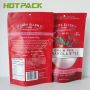 Custom printing food grade matte snack food pouch mylar zipper Lock nut/dried fruit bag with clear window