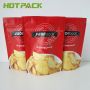 Heat Sealed Aluminum Lined Bag Of Chips Stand Up Zipper Food Pouch Crisp Packaging Bags