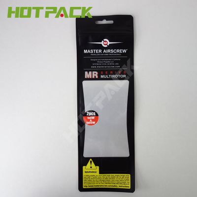Custom Printing Black Mylar Foil Plastic Flat Bag For Master Airscrew Tools