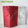 Clear window colorful plastic bag for make up standing up zipper packaging with logo