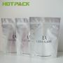 Clear window colorful plastic bag for make up standing up zipper packaging with logo