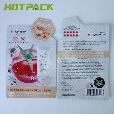 Wholesale Custom Printed Logo Matte White Plastic Packaging Pouches For Cosmetics