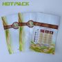 Custom zipper reclose foil mylar resealable tea packaging bags 
