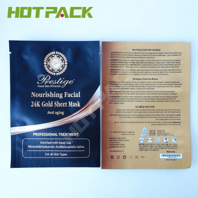 Custom Printed Aluminum Foil Body Scrub Skin Care Cream Face Mask Packaging Bag