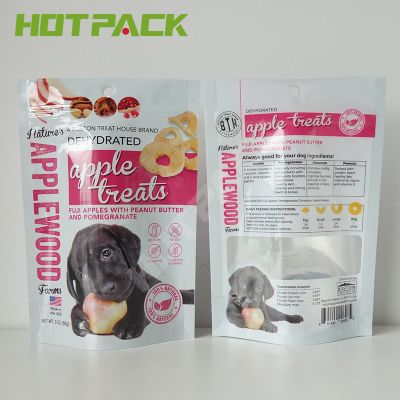 Gravure Printing  Resealable Mylar Stand Up Pouch Zip lcok Plastic Packaging Bag  for Pet Dog Cat Treats Food
