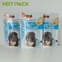 MOQ5000 mylar smell proof stand up plastic zipper packaging bag for pet food