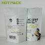 Custom Mylar Stand Up Zipper Plastic Pouch Bag  For Matcha Green Tea Powder