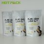 Custom Mylar Stand Up Zipper Plastic Pouch Bag  For Matcha Green Tea Powder