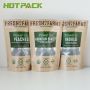 Custom Logo Size  Printing Aluminium Kraft Paper Stand Up Pouch For Nuts Chocolate Food Bag