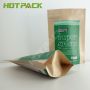 Zipper Aluminum Foil Brown Kraft Paper Spice Food Powder Package  Bags with Your Design Logo