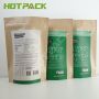 Zipper Aluminum Foil Brown Kraft Paper Spice Food Powder Package  Bags with Your Design Logo