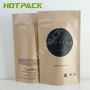 Custom Logo Print Kraft Paper Stand Up Tea Pouch Packaging Bag