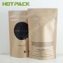 Custom Logo Print Kraft Paper Stand Up Tea Pouch Packaging Bag