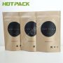 Custom Logo Print Kraft Paper Stand Up Tea Pouch Packaging Bag