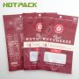 Custom Aluminum Foil Zipper Bag 3 Side Seal plastic Packaging Bag