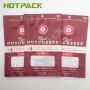 Custom Aluminum Foil Zipper Bag 3 Side Seal plastic Packaging Bag