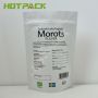 Custom Logo Print White Kraft Paper Carrot Powder Stand Up Pouch 