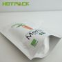 Custom Logo Print White Kraft Paper Carrot Powder Stand Up Pouch 