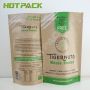 Kraft Paper Aluminum Foil Stand Up Pouch Bag For Snacks And Food Storage