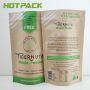 Kraft Paper Aluminum Foil Stand Up Pouch Bag For Snacks And Food Storage