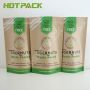 Kraft Paper Aluminum Foil Stand Up Pouch Bag For Snacks And Food Storage