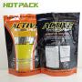 Custom Logo Size Food Grade Foil Matte Protein Coffee Tea Powder Sachet Stand Up Bag