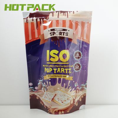 Custom printing heat seal gourmet candy mylar laminited foil inside stand up bag