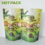 Laminated kraft paper custom print flour packaging bag stand up food pouch with zip lock