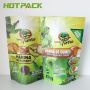 Custom brown kraft paper mylar stand up zip lock flour packaging bag with window