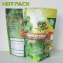 Eco friendly recycled kraft paper stand up food pouch zipper packaging bag for banana flour