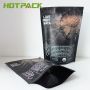 Food grade matte finished foil laminated powder snack candy packaging bag with ziplock