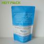 Resealable aluminum foil printed zipper lock stand up matte food supplement bags