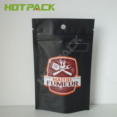 Gravure printing gourmet spices season zipper stand up mylar plastic flour pouch bag