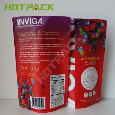 Gravure printing matter foil mylar dry fruits plastic bag stand up zipper pouch customized color