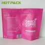 Matte printing 200g packaging coffee body scrub bag resealable ziplock stand up bags