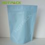 Food grade custom printed clear plastic face mask packaging bags stand up zipper pouch bag with own logo