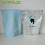 Food grade custom printed clear plastic face mask packaging bags stand up zipper pouch bag with own logo