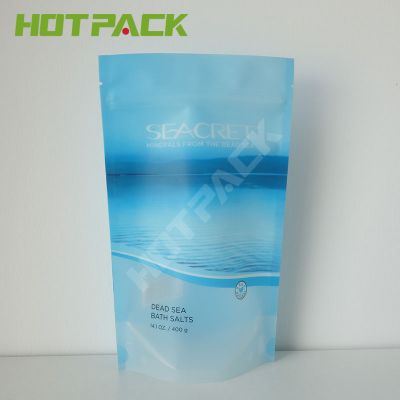 Food grade plastic packaging bags with own logo stand up mylar pouch for body mud 