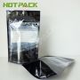 Clear window custom digital printing stand up zipper pouch plastic bags