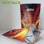 Bath salt hologram packaging bag custom printing foil mylar stand up zipper pouch with window