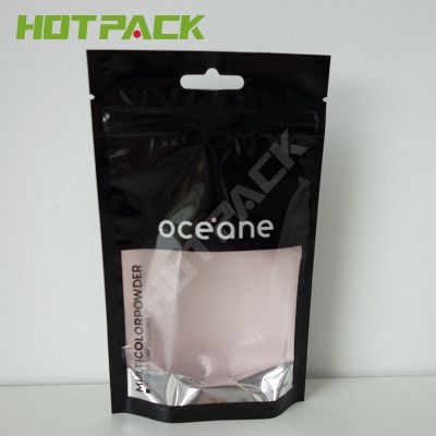 Resealable customized logo powder package stand up ziplock plastic powder packaging bags