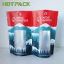 Clear plastic bag custom digital printing foil mylar stand up zipper pouch with tear notch