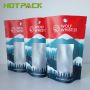 Clear plastic bag custom digital printing foil mylar stand up zipper pouch with tear notch