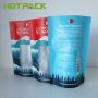Clear plastic bag custom digital printing foil mylar stand up zipper pouch with tear notch