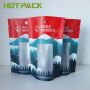 Clear plastic bag custom digital printing foil mylar stand up zipper pouch with tear notch
