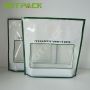 New arrival custom laminated white stand up zipper pouch doypack clear window plastic mylar bag with logo